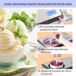 Dolce Bacio Smart 2L 180W Mașină de Înghețată și Iaurt - imagine 5