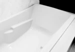 Cadă dreptunghiulară Allibert Aero Confort, acril Toplax®, alb - imagine 3