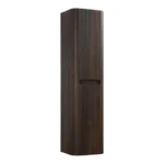 Dulap înalt de baie Wiesbaden Sulora 160×40×35 cm, nuc, front striat