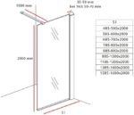 Paravan de duș Walk-In Aloni Eco 140×200 cm, sticlă securizată 8 mm, profil cromat - imagine 7