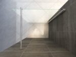Paravan de duș Walk-In Aloni Eco 140×200 cm, sticlă securizată 8 mm, profil cromat - imagine 4