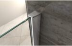 Paravan de duș Walk-In Aloni Eco 140×200 cm, sticlă securizată 8 mm, profil cromat - imagine 3