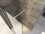 Paravan de duș Walk-In Aloni Eco 140×200 cm, sticlă securizată 8 mm, profil cromat - imagine 2