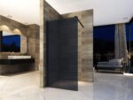 Paravan de duș Walk-In Aloni Eco 80×200 cm, sticlă tip oglindă 8 mm, profil cromat