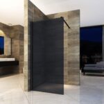 Paravan de duș Walk-In Aloni Eco 80×200 cm, sticlă tip oglindă 8 mm, profil cromat
