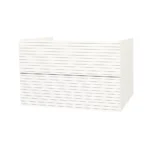 Mobilier inferior baie Aloni Elite 80 cm, 2 sertare Soft-Close, MDF, alb mat