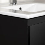 Mobilier inferior baie Aloni Sally 80 cm, negru mat - imagine 3