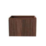 Mobilier de baie Aloni Ela 60 cm cu lavoar negru, finisaj nuc - imagine 5