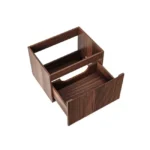 Mobilier de baie Aloni Ela 60 cm cu lavoar negru, finisaj nuc - imagine 6