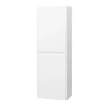Dulap înalt de baie Aloni Hayat 35×135×35 cm, 2 uși Soft-Close, alb lucios