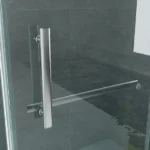 Cabină de duș Aloni 90×120×195 cm, ușă pivotantă, sticlă securizată 8 mm, profil cromat - imagine 3