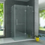 Cabină de duș Aloni 90×120×195 cm, ușă pivotantă, sticlă securizată 8 mm, profil cromat