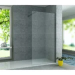 Paravan de duș Walk-In Aloni Eco Nano 100×200 cm, sticlă securizată 8 mm, profil Gunmetal