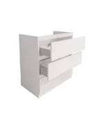 Mobilier inferior baie Aloni Jupiter 80 cm, 3 sertare Soft-Close, MDF, alb mat - imagine 2