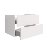 Mobilier inferior baie Aloni Elite 80 cm, 2 sertare Soft-Close, MDF, alb mat - imagine 3