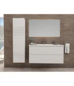 Mobilier inferior baie Aloni Elite 80 cm, 2 sertare Soft-Close, MDF, alb mat - imagine 2