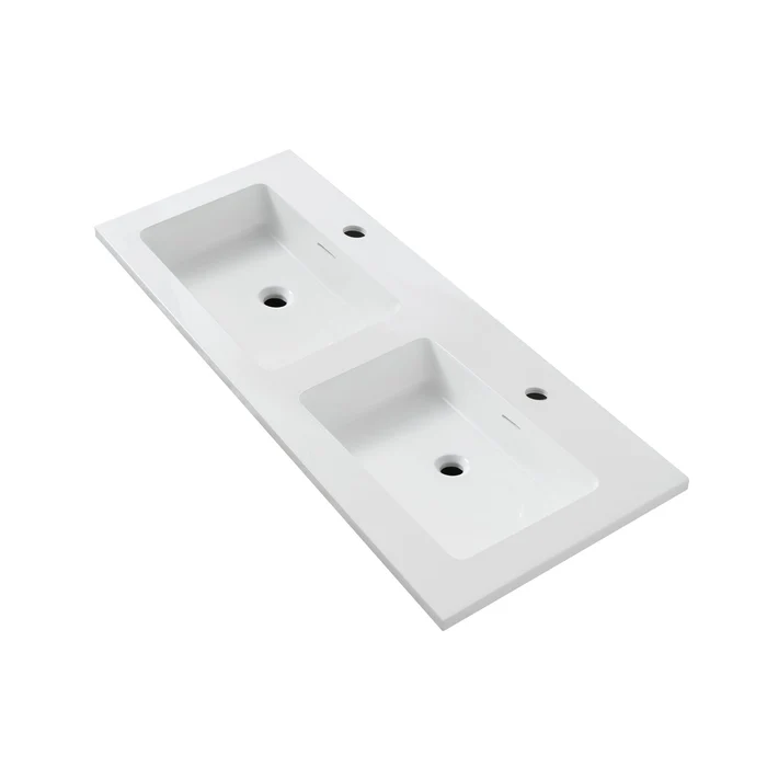 wonda-square-slim-wastafel-2-wasbakken-met-overloop-mat-wit-wd120-01-01_e9cc7ab1-f78e-4e9f-b267-d1aee25b9a46_700x Lavoar dublu Aloni Premium Wonda Square Slim 120×52,5 cm, marmură compozită, alb mat - imagine 1
